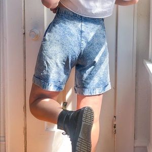 80’s acid wash Ms Players shorts